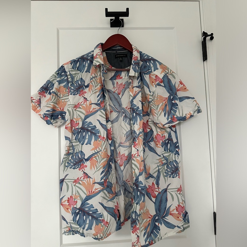 😎Silver Jeans Button Up Casual Shirt